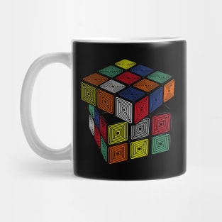 Electric Glow - Rubik's Cube Inspired Design for people who know How to Solve a Rubik's Cube Mug